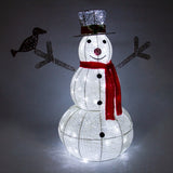 Kerstverlichting LED: 2 x Rendier + Sneeuwpop