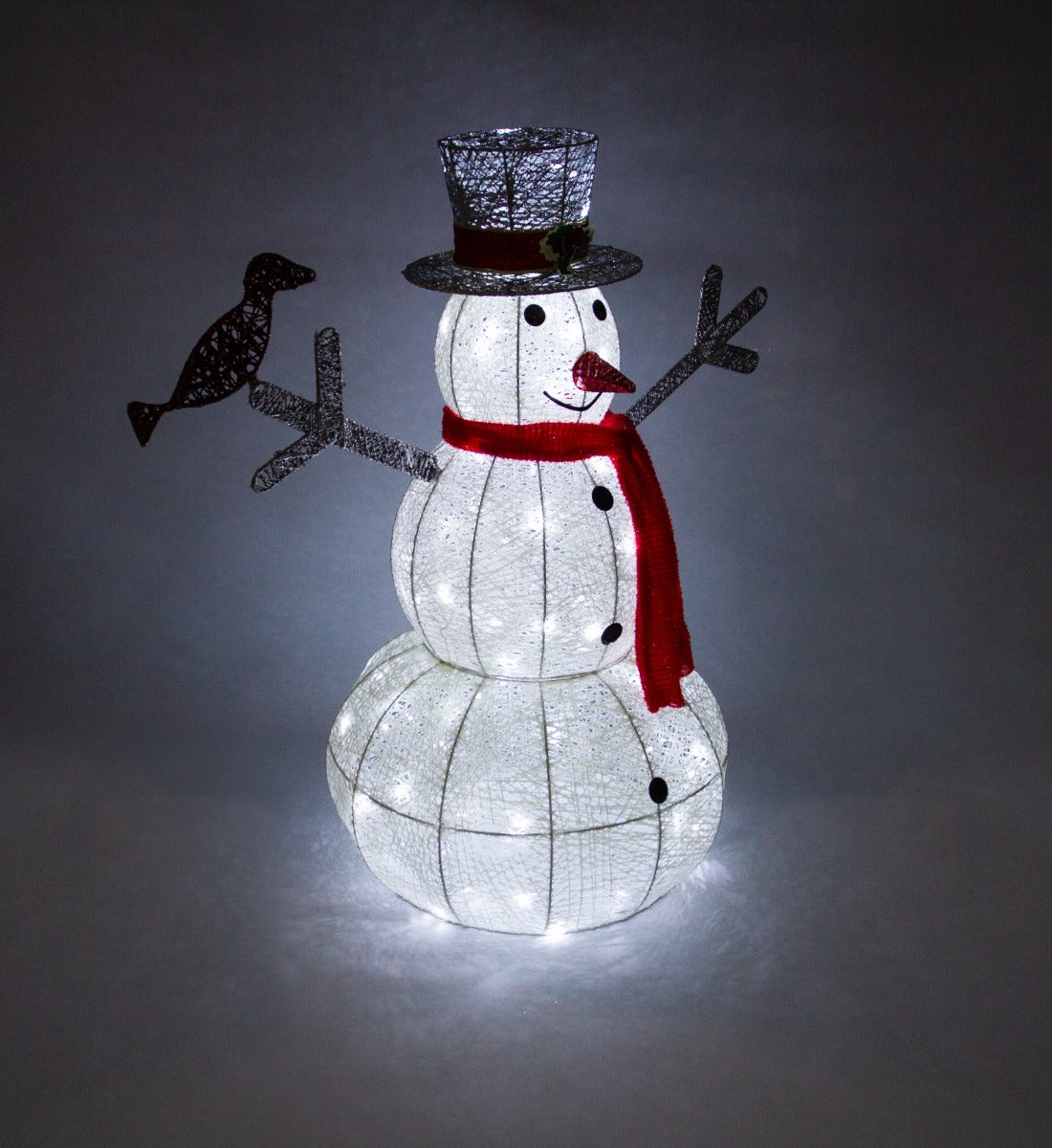 Kerstverlichting LED: 2 x Rendier + Sneeuwpop