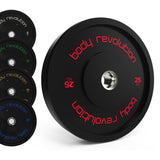 Body Revolution Olympische Zwarte Bumper Plates 60 kg Set
