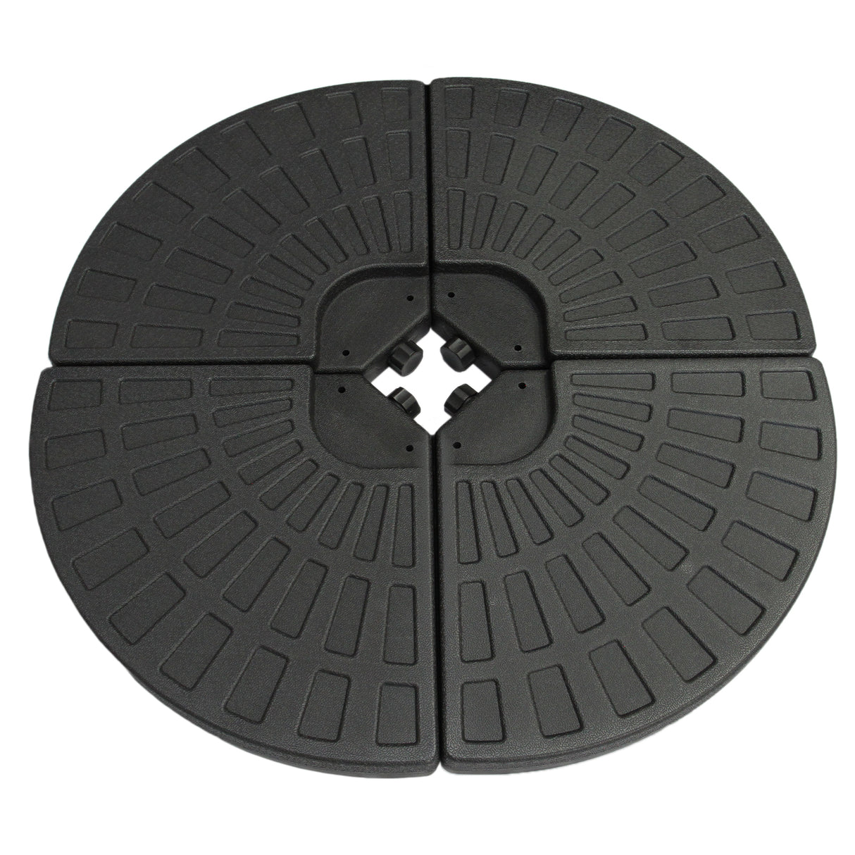 Zweefparasol + Waaiervormige basis - Beige