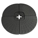 Zweefparasol + Waaiervormige basis - Beige