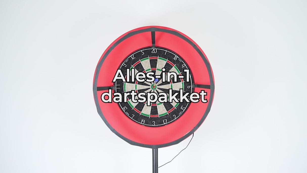 Dartbord Set met LED Surround
