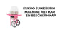 KuKoo Suikerspin Machine met Kar/Onderstel en Beschermkap
