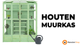 Houten Muurkas - Groen