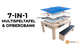7-in-1 Multispeltafel & x2 Opbergbank - Grijs