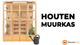 Houten Muurkas - Naturel