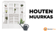 Houten Muurkas - Wit