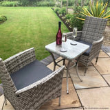 Jardí Rattan Bistroset Zwart