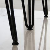 4 x 30.5 cm hairpin tafelpoten - 3 ledig - 10 mm - Zwart