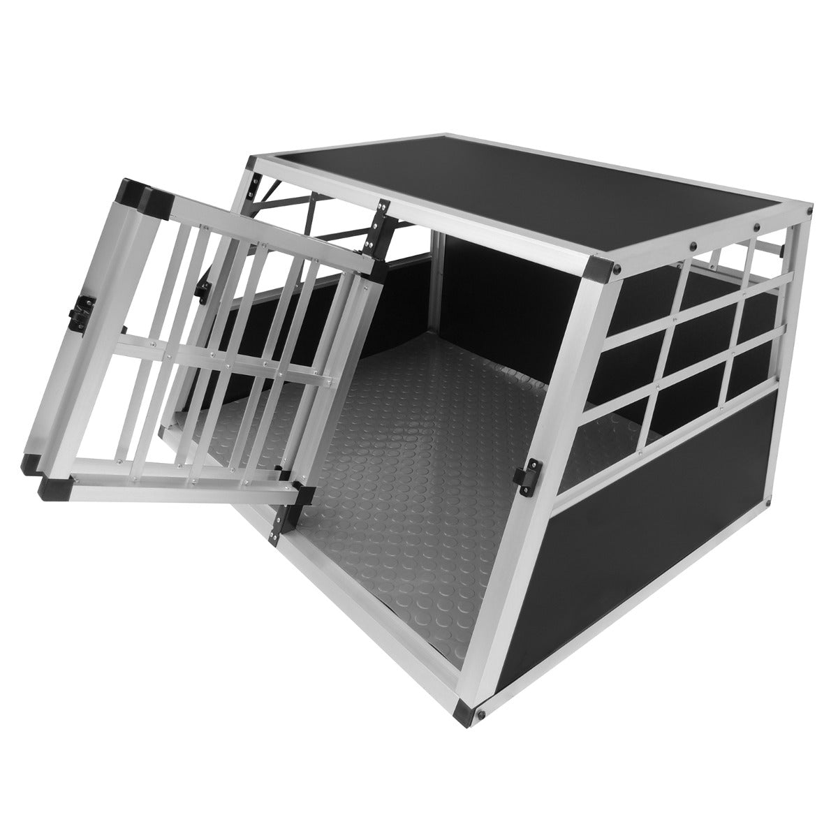Hondenkooi voor auto - alumunium - 2 deuren - Medium