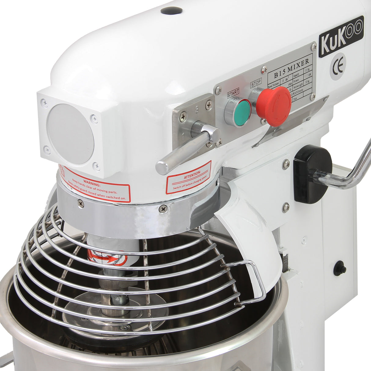 Commerciële Voedsel Mixer / Spiraalmixer - 15 Liter