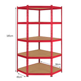Z-rax 2x Stellingkasten + Hoek Stellingkast - Rood