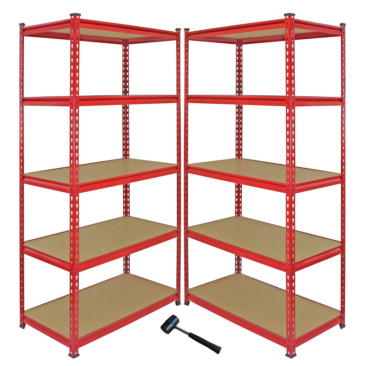 Z-rax 2x Stellingkasten + Hoek Stellingkast - Rood