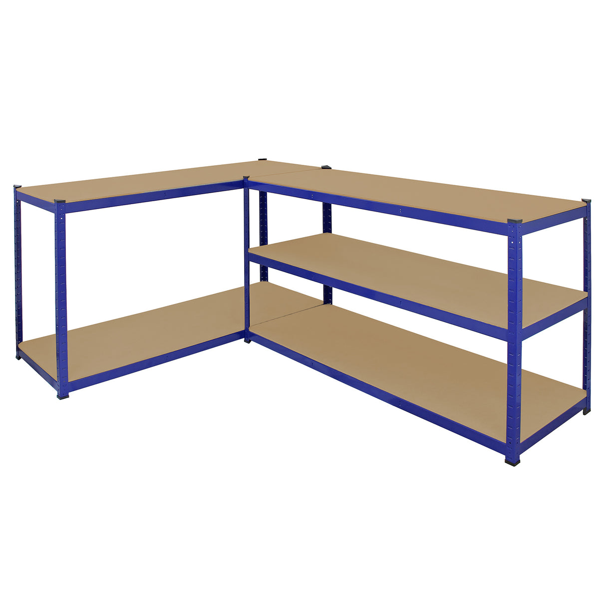 10 x T-rax Stellingkasten - 160x60x180 cm - Blauw