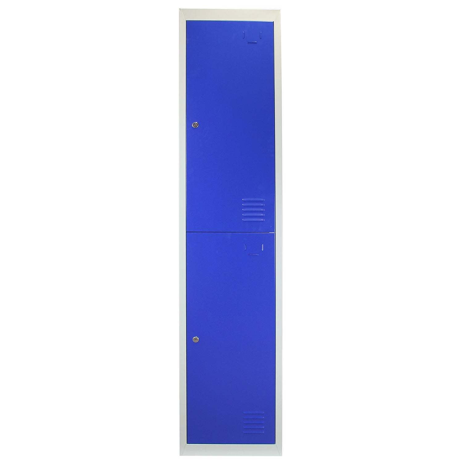 3 x Lockerkast Metaal - Blauw - tweedeurs - Flatpack