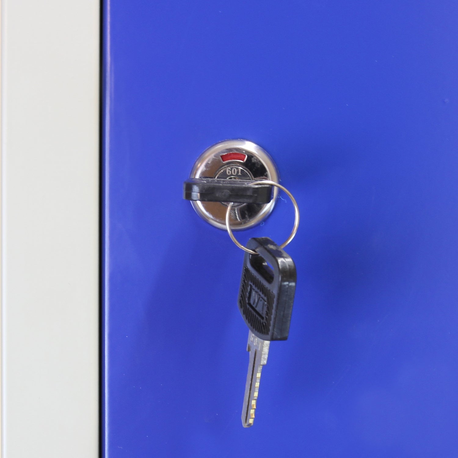 3 x Lockerkast Metaal - Blauw - tweedeurs - Flatpack