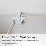 Droogrek ophangbaar plafond - wit - 2 meter