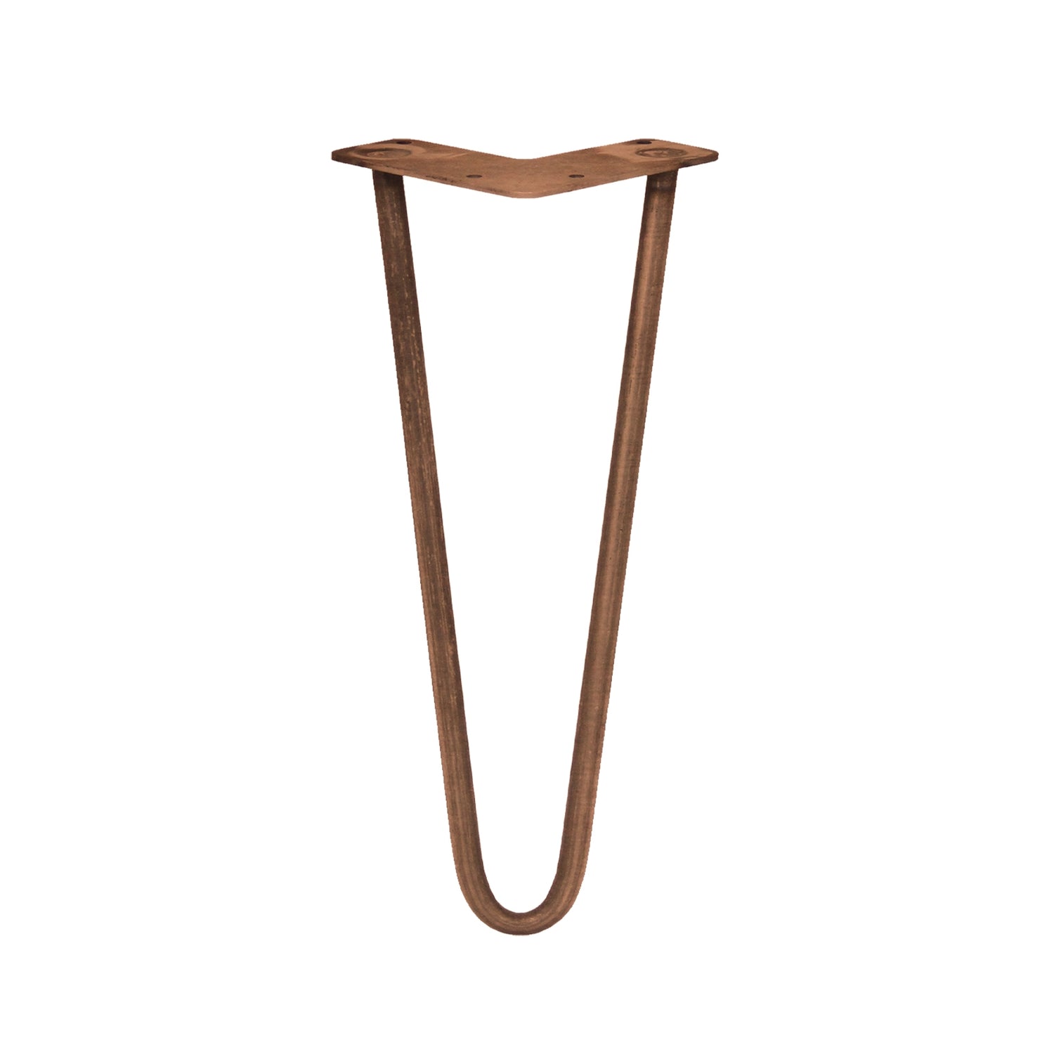 4 x 30.5 cm Hairpin Tafelpoten - Antiek Koper - 2 Ledig - 12 mm