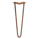 4 x 40.6 cm Hairpin Tafelpoten - Antiek Koper - 2 Ledig - 12 mm
