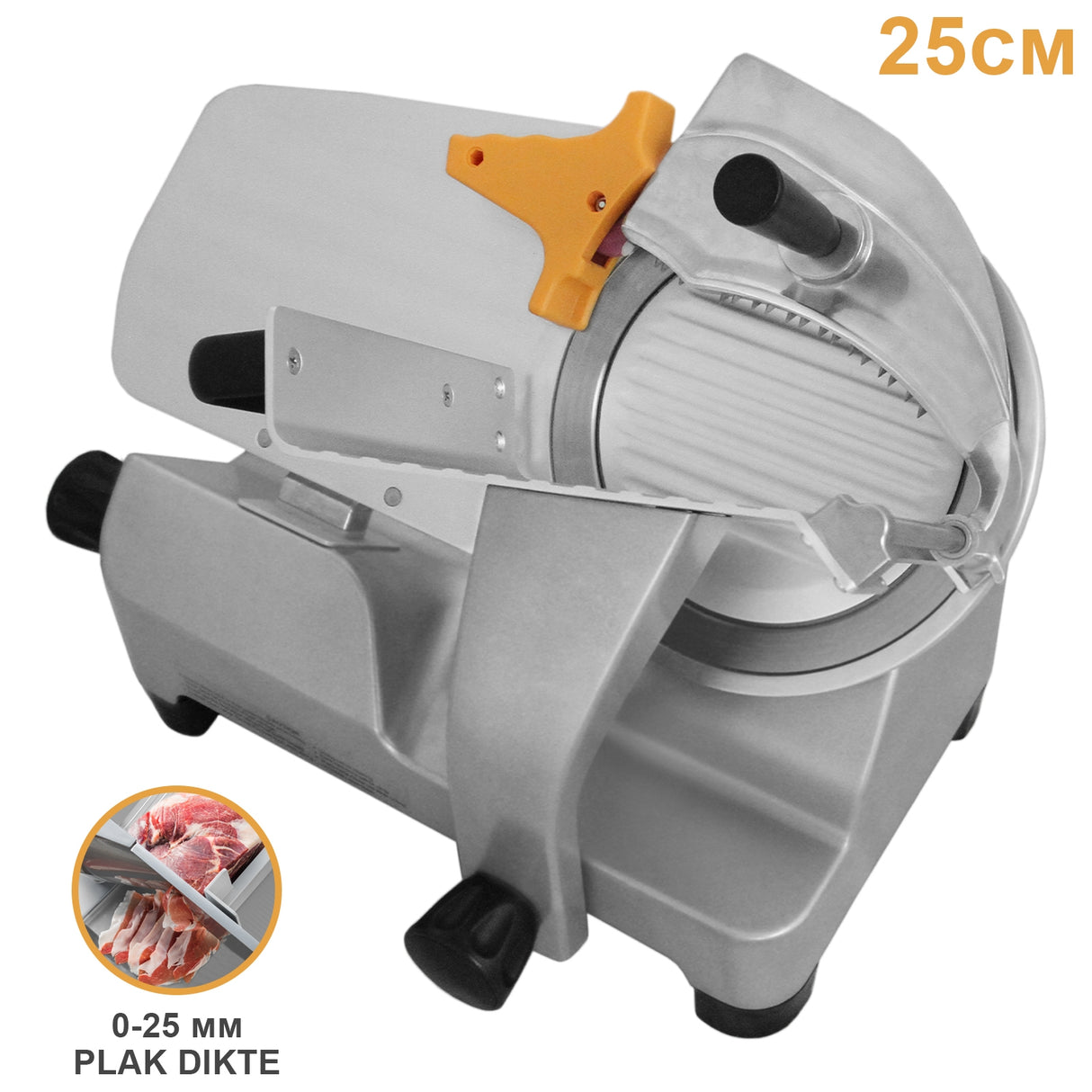 KuKoo Commerciële Vleessnijmachine - 25 cm