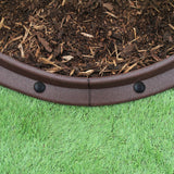 Flexibele Borderrand - Bruin - Set: 10 x 1.2 meter