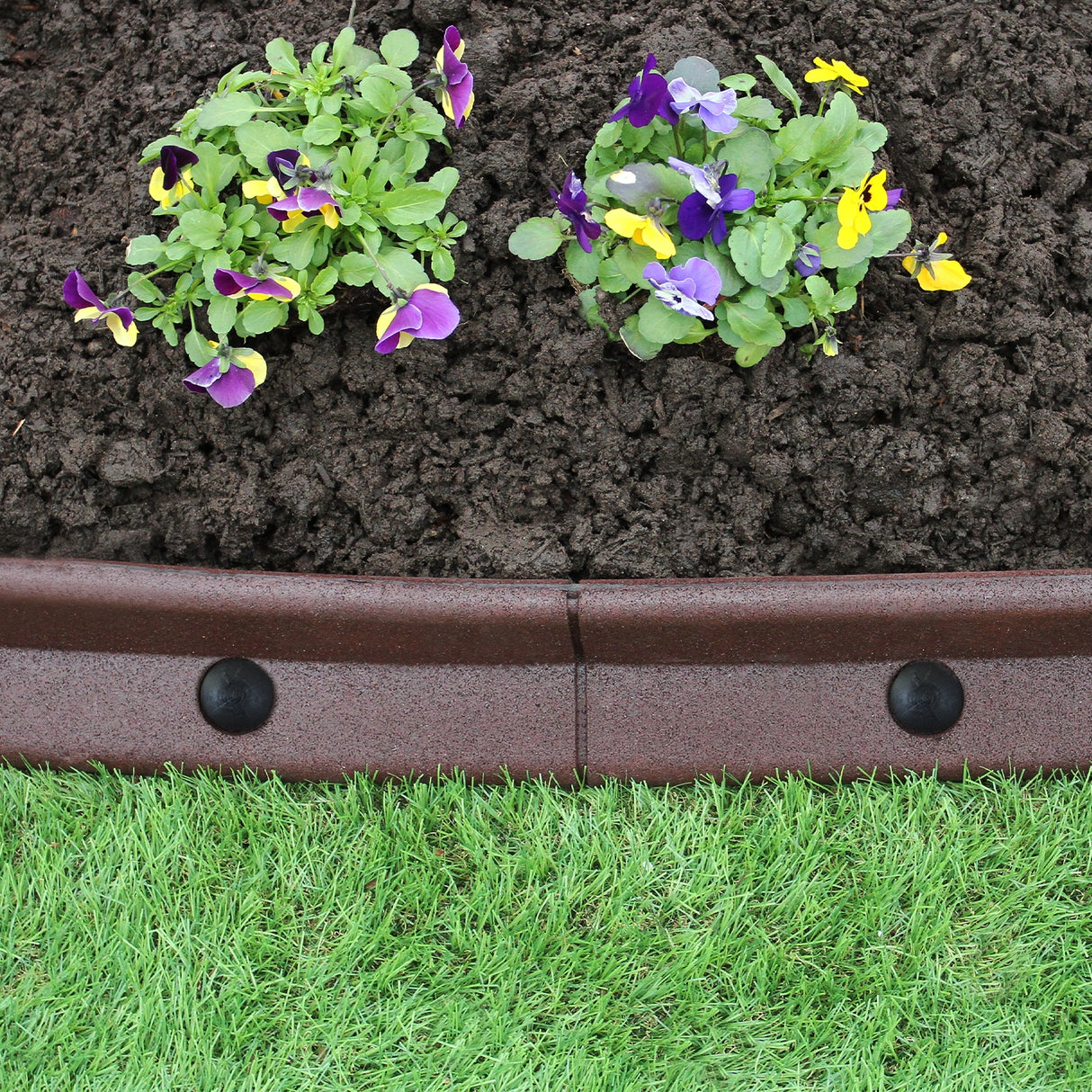Flexibele Borderrand - Bruin - Set: 10 x 1.2 meter