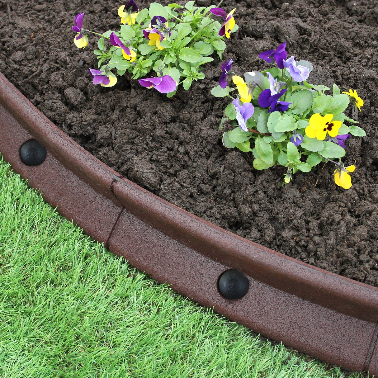 Flexibele Borderrand - Bruin - Set: 10 x 1.2 meter