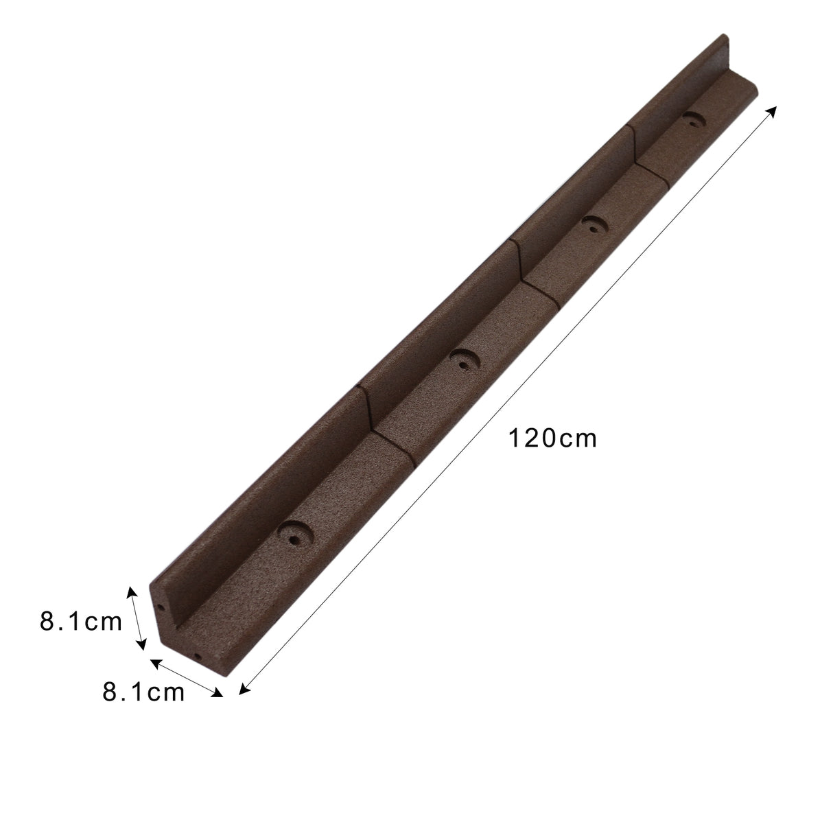 Flexibele Borderrand - Bruin - Set: 10 x 1.2 meter