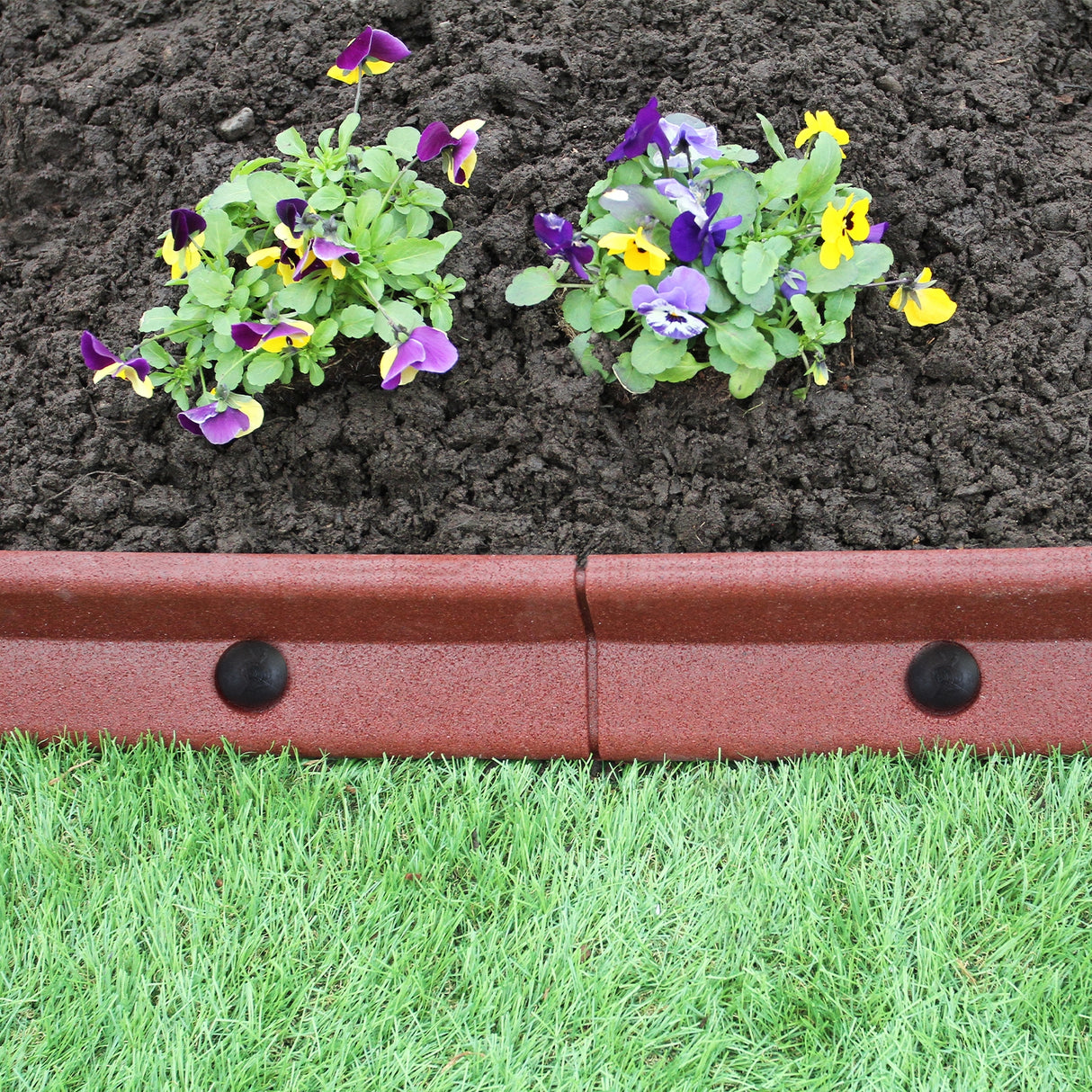 Flexibele Borderrand - Oranje/Bruin - Set: 14 x 1.2 meter