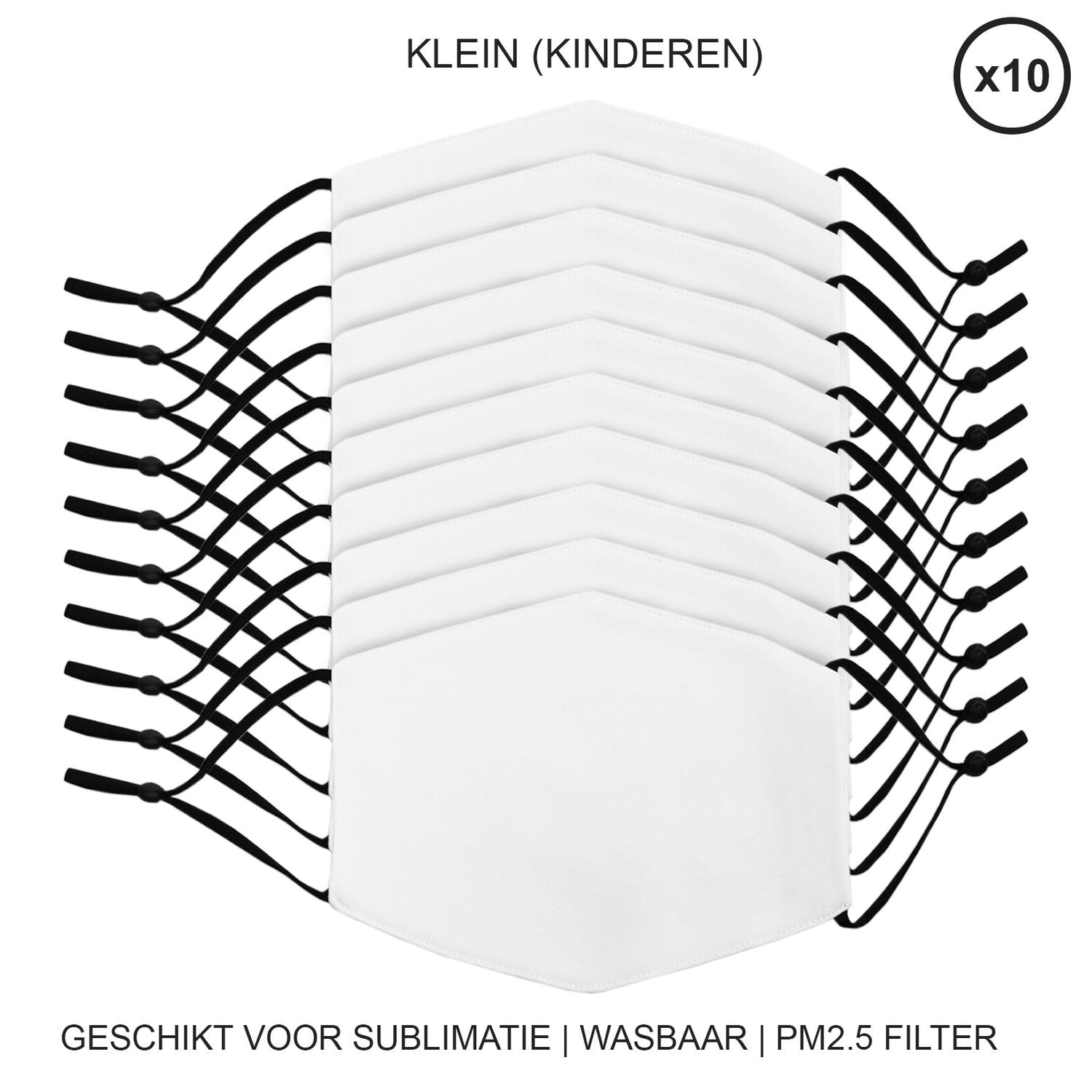Sublimatie Mondkapjes - Klein - Set 10