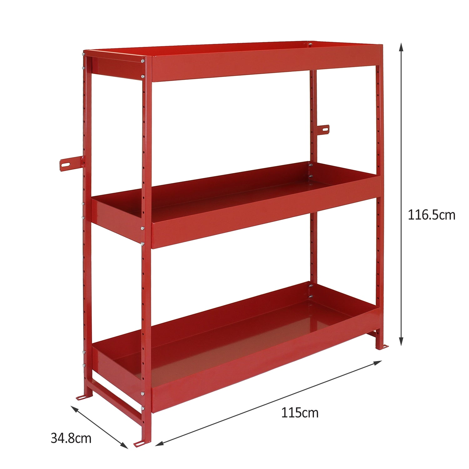 Monster Racking Volcano Bedrijfswagen Stelling Unit Duo Rood