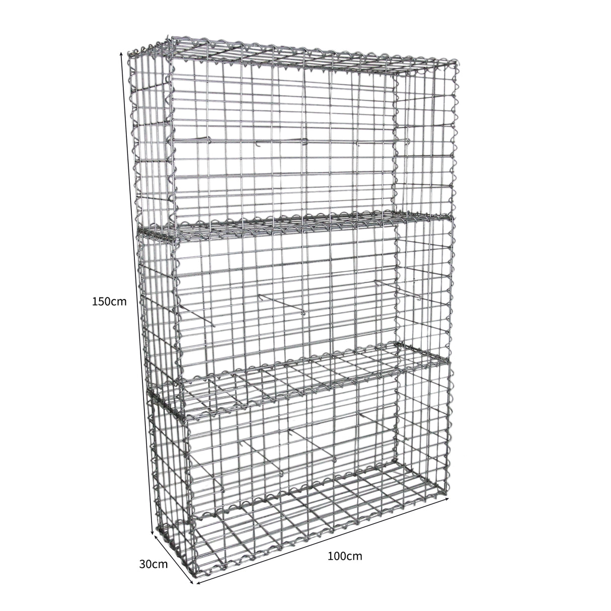 Schanskorven Gabion 100 x 50 x 30 cm / verpakking van 3
