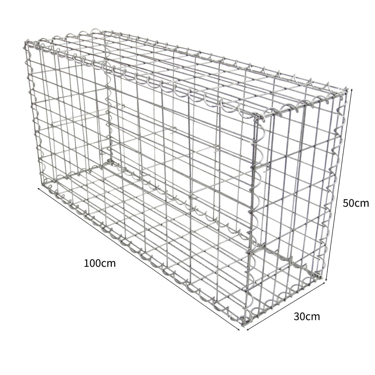 Schanskorven Gabion 100 x 50 x 30 cm / verpakking van 3